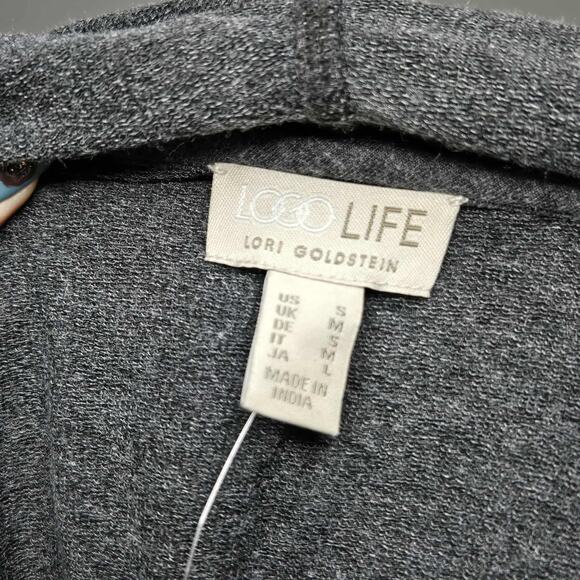 LOGO Life by Lori Goldstein French Terry Pullover Hoodie With Pintuck Size S NWT - Picture 4 of 4